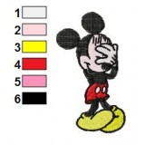 Mickey Mouse Embroidery Design 07
